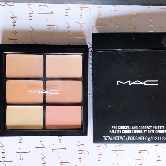 mac concealer palette light
